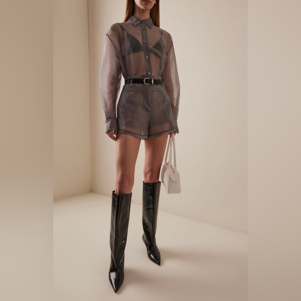 The Frankie Shop Lise Sheer Shorts & Perri Sheer top- sold as a set! 

 XS= US 0